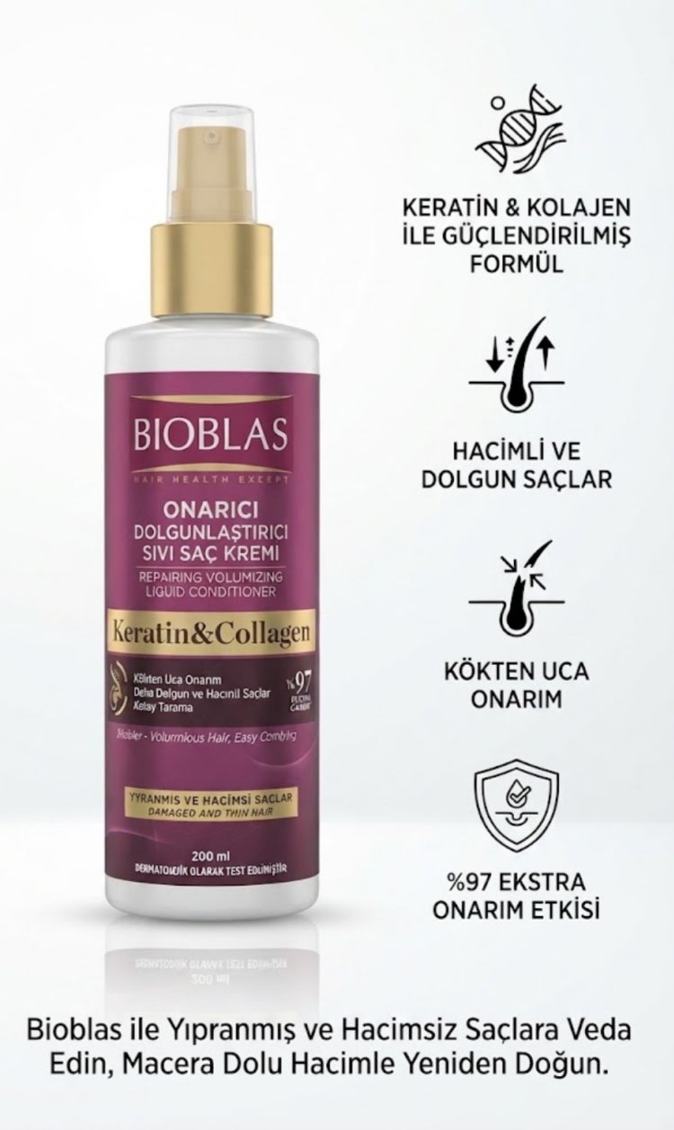 Bioblas Onarıcı Dolgunlaştırıcı Sivi Saç Kremi,
