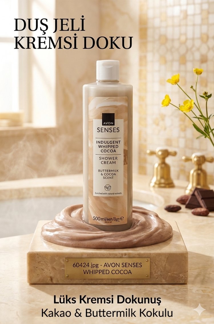 Avon Senses Indulgent Whipped Cocoa duş kremi, 500 ml’lik