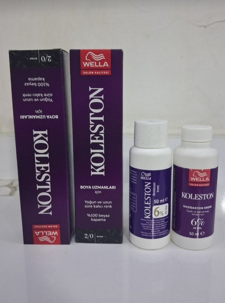 Koleston 0/2 SİYAH Saç Boyası ve oksidan 2 ADET