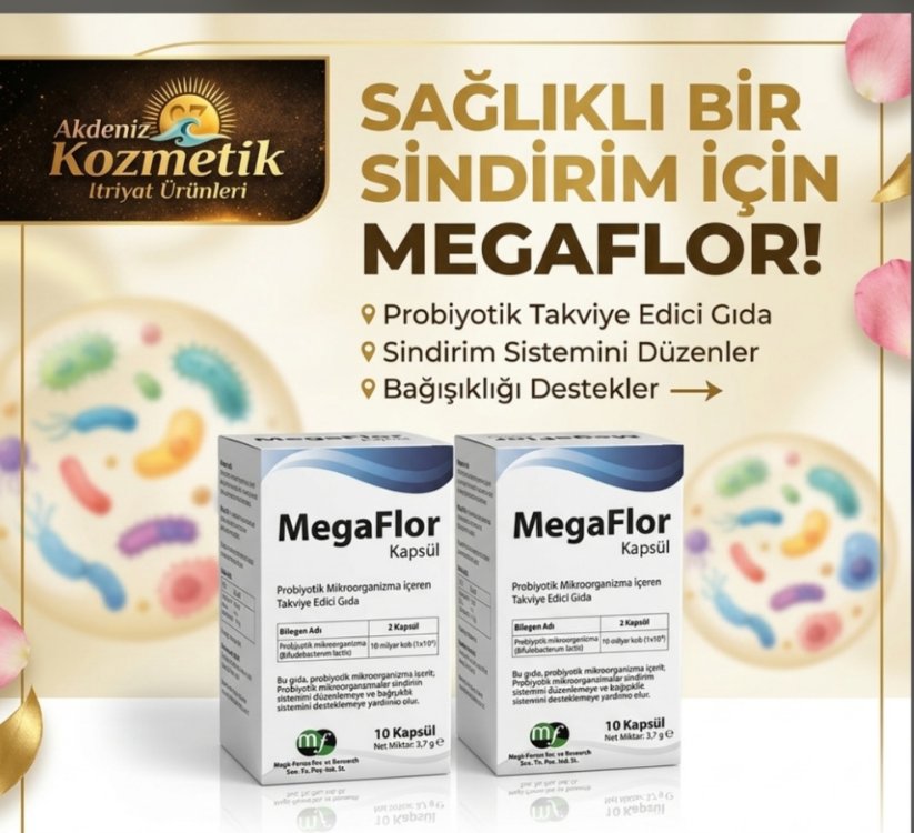 MegaFlor Probiyotik Kapsül 10'lu 2 li paket