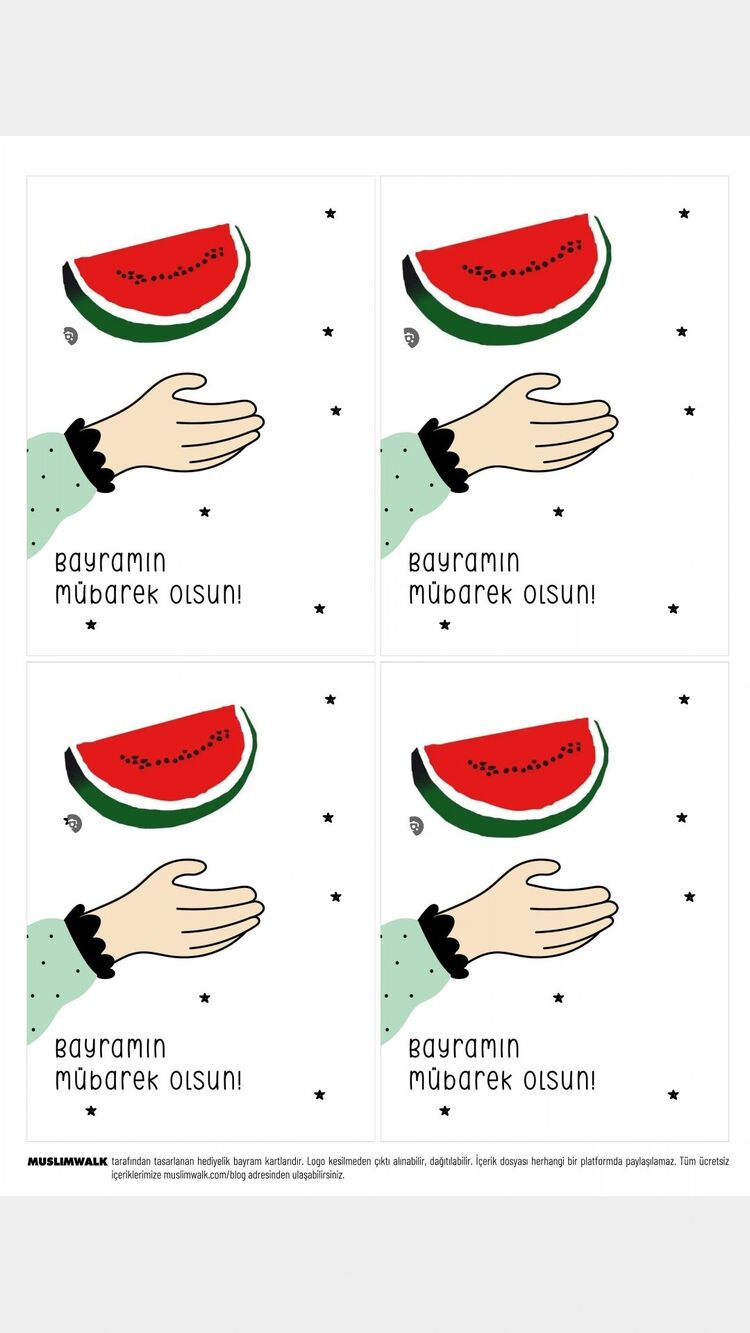 Bayram tebrik kartları 