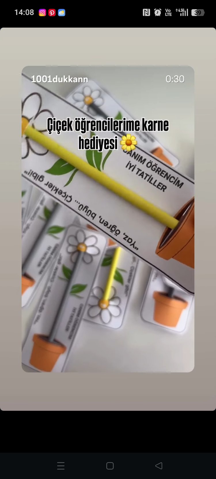 çiçekli kurşun kalem