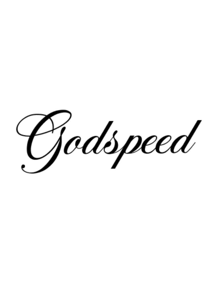 Ahşap geçici dövme kalıbı Godspeed dövme 8x2.5 cm. d372