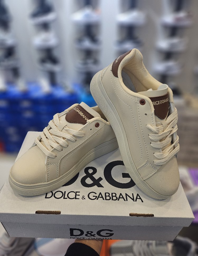 D&G Krem Kahve Spor Ayakkabı 20284