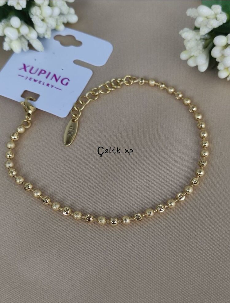 ÇELİK XUPİNG 14K YALDIZLI DORİKA MODEL BİLEKLİK
