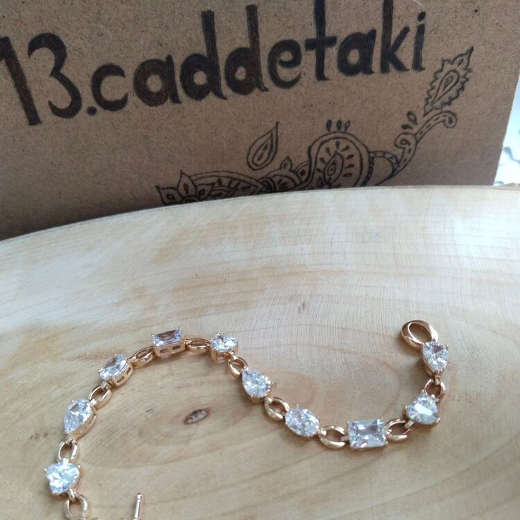 ÇELİK XUPİNG 14K TAŞLI MODEL BİLEKLİK