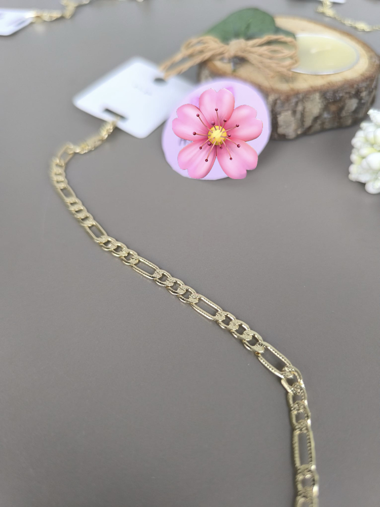 VİP SERİ 14K YALDIZLI FİGARO MODEL BİLEKLİK