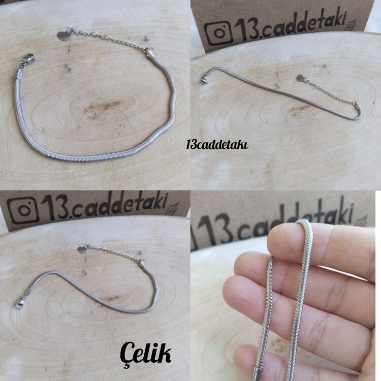 ÇELİK İNCE İTALYN ZİNCİR BİLEKLİK