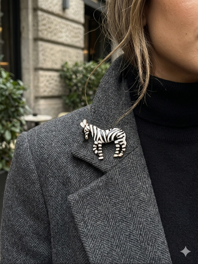 ZEBRA MODEL BROŞ