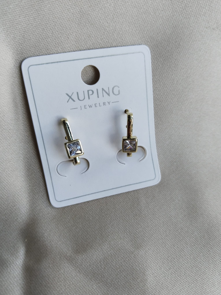 XUPİNG 14K TEK TAŞLI MODEL KÜPE