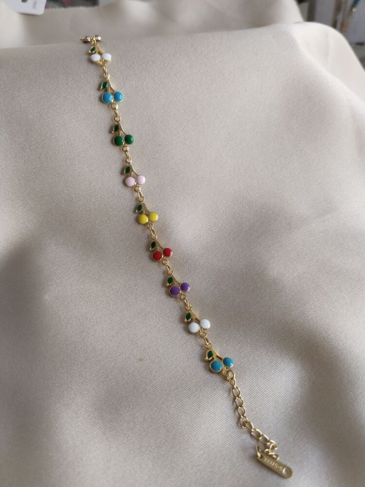 ÇELİK RENKLİ KİRAZ MODEL BİLEKLİK