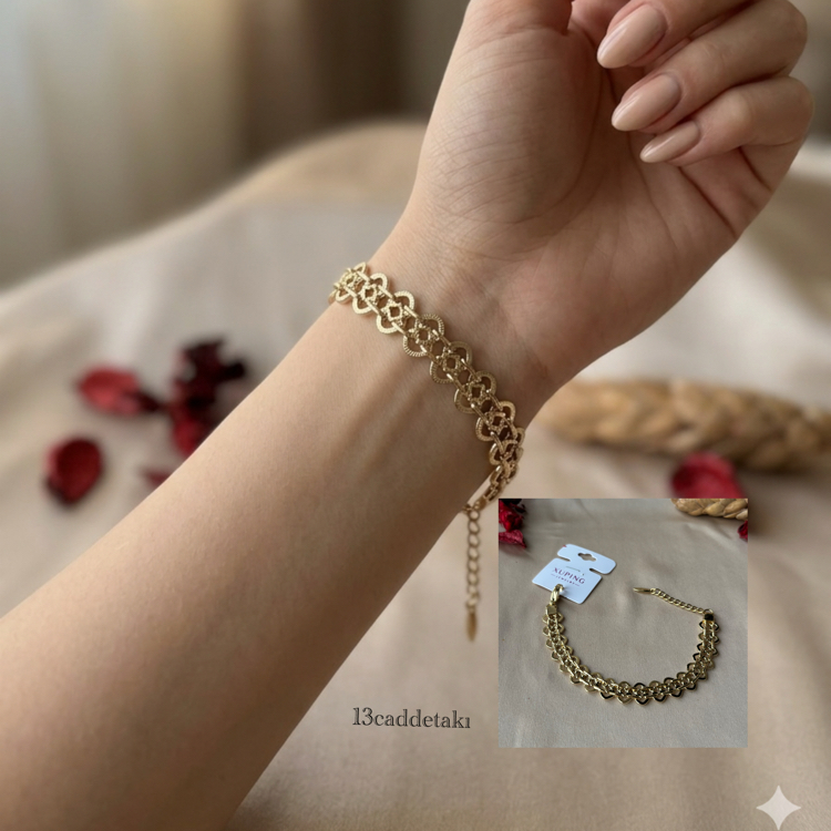XUPİNG 14K HALKALI MODEL ZİNCİR BİLEKLİK