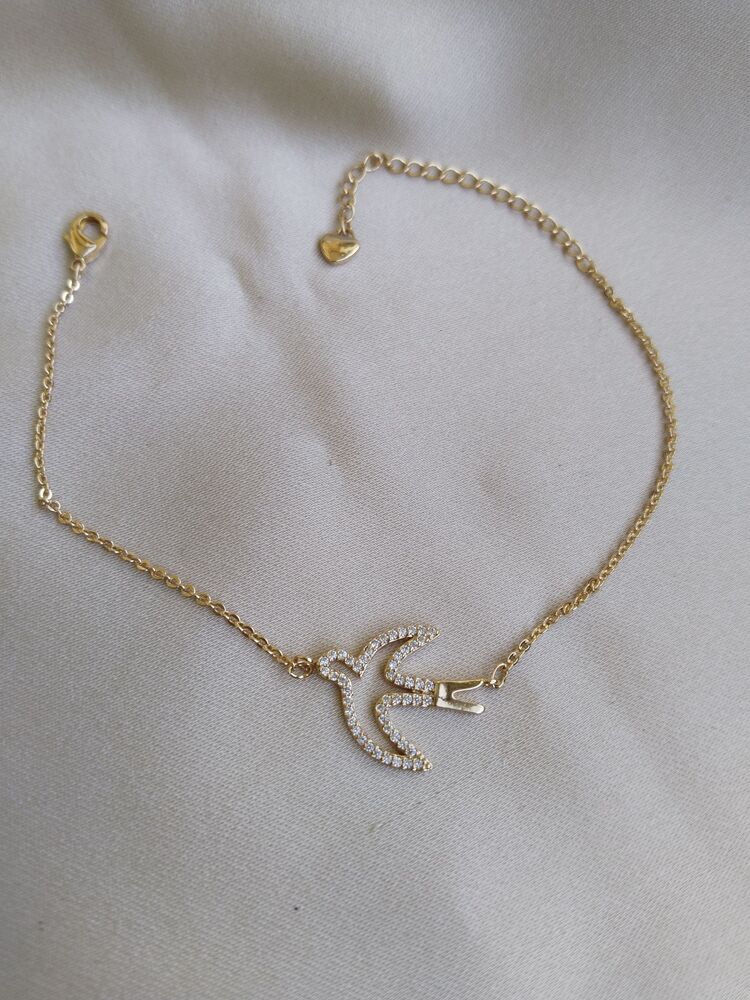 ÇELİK KUŞ MODEL TAŞLI BİLEKLİK