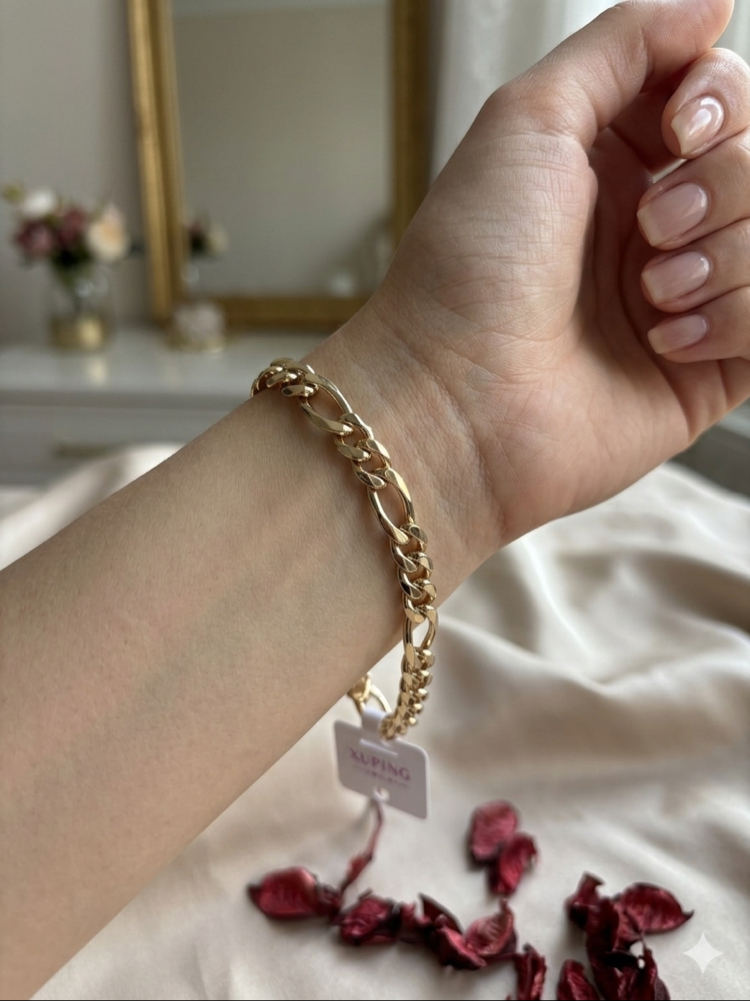 XUPİNG 14K FİGARO MODEL BİLEKLİK 