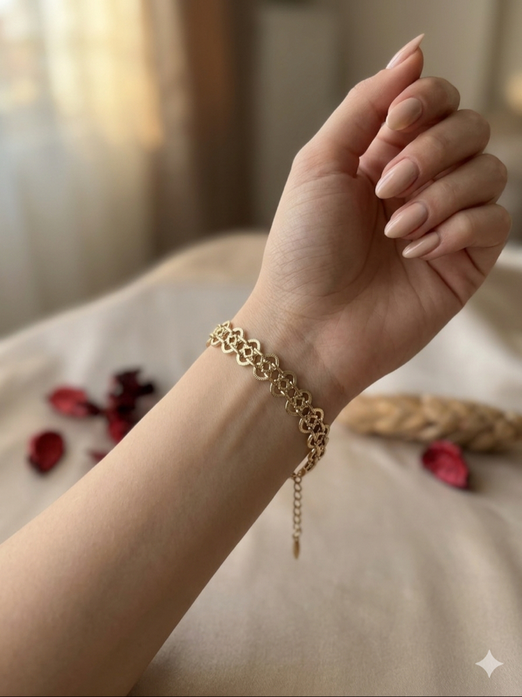 XUPİNG 14K HALKALI MODEL ZİNCİR BİLEKLİK