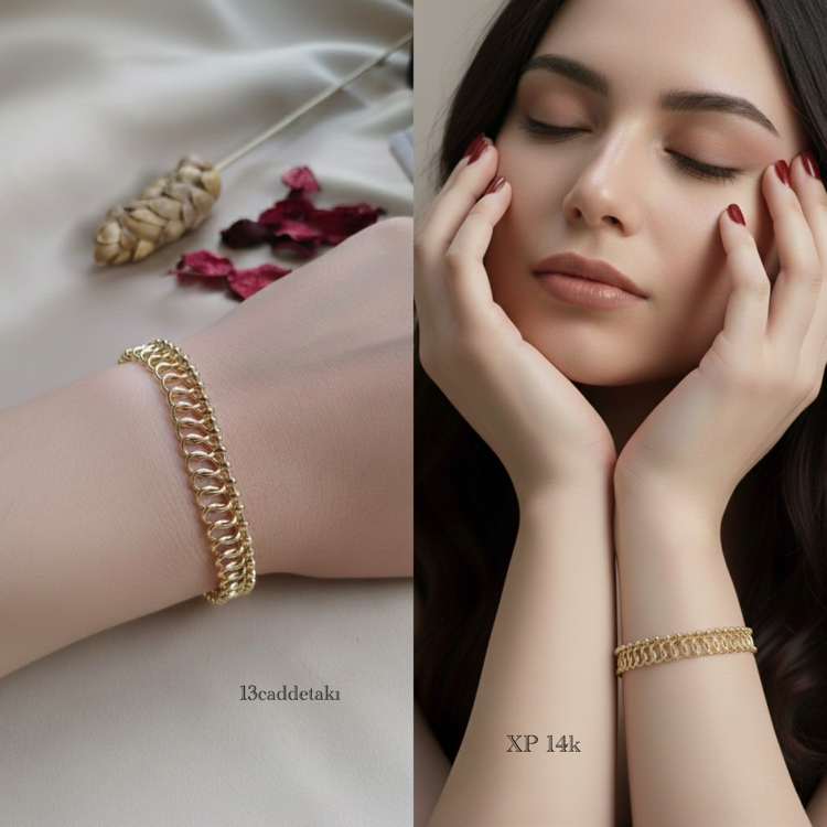 ÇELİK XP 14K HALKALI MODEL BİLEKLİK