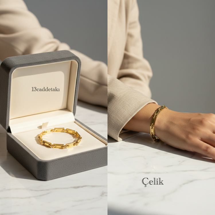ÇELİK KALIN ZİNCİR MODEL BİLEKLİK