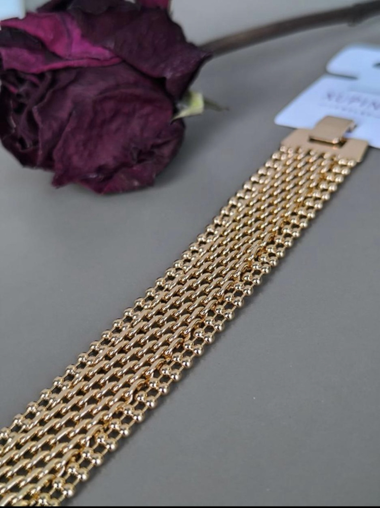 XUPİNG 18K KALIN HASIR MODEL BİLEKLİK