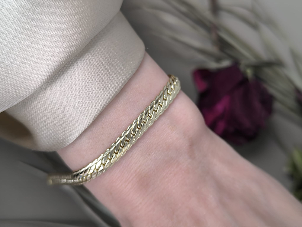 VİP 14K KALIN EZME MODEL BİLEKLİK