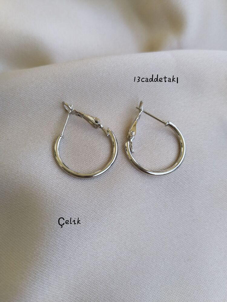 ÇELİK İNCE HALKA MODEL KÜPE