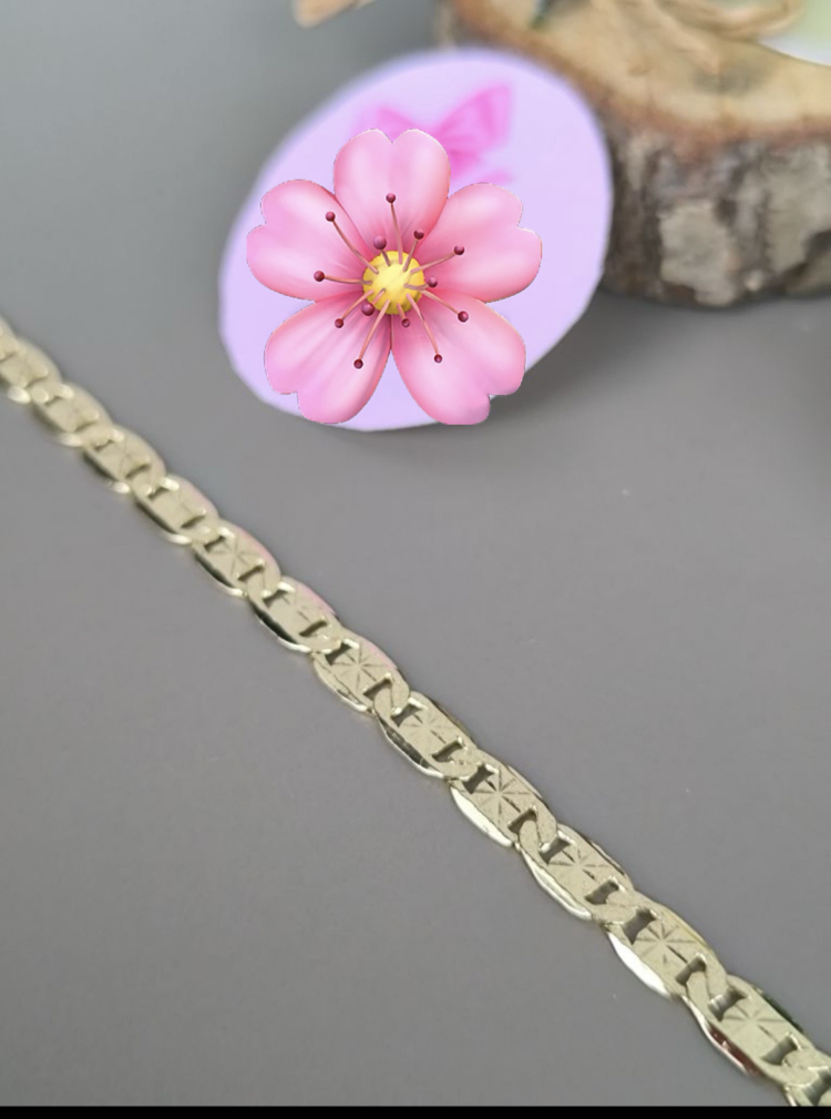 VİP SERİ 14K YALDIZLI FİGARO MODEL BİLEKLİK