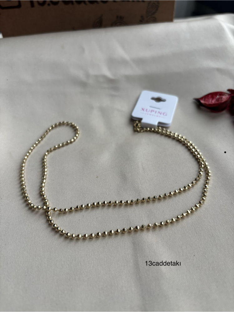 XUPİNG 14K MİNİK TOPLU MODEL KOLYE