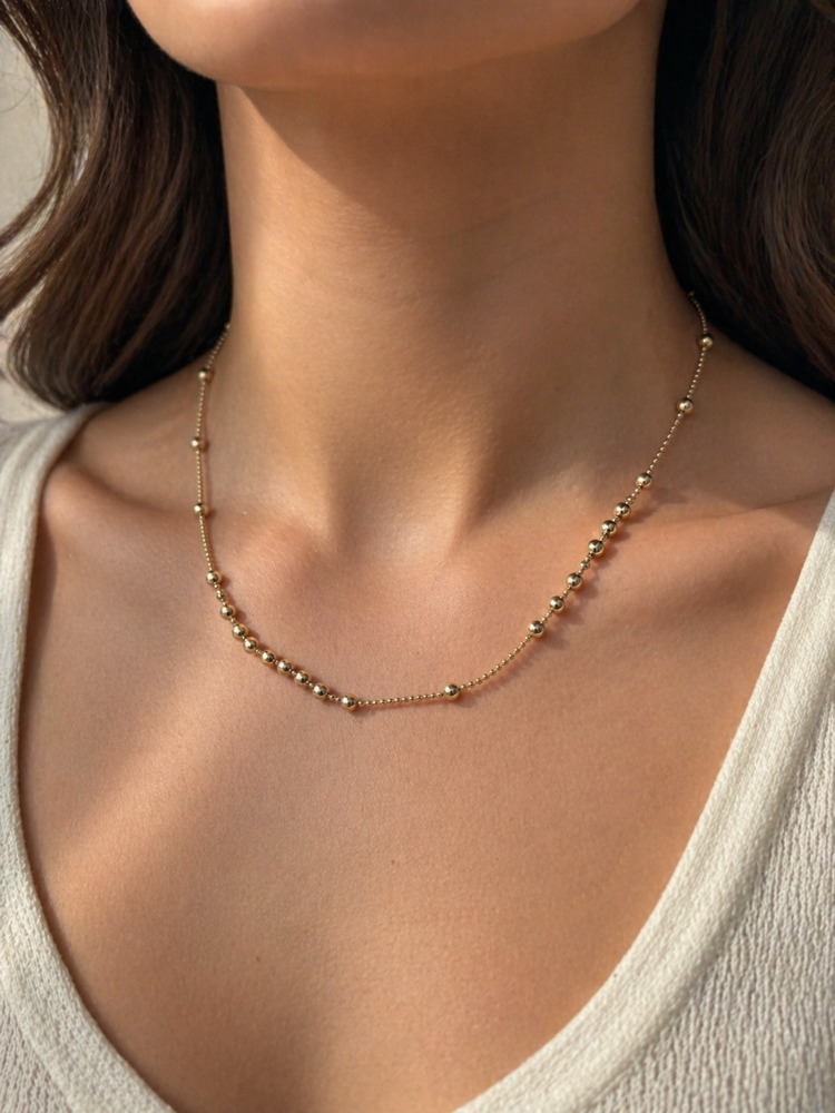 XUPİNG 14K TOPLU MODEL KOLYE