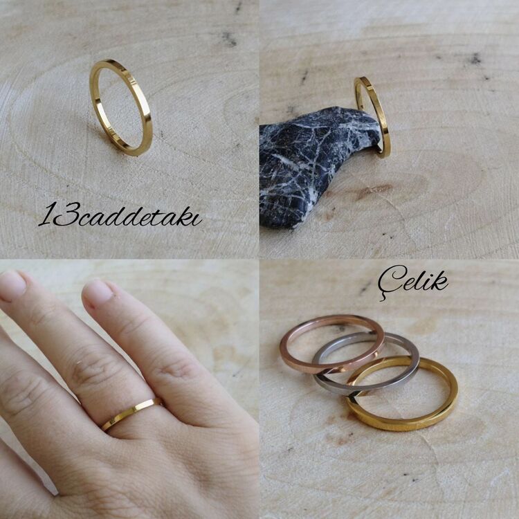 ÇELİK KLASİK ALYANS MODEL YÜZÜK