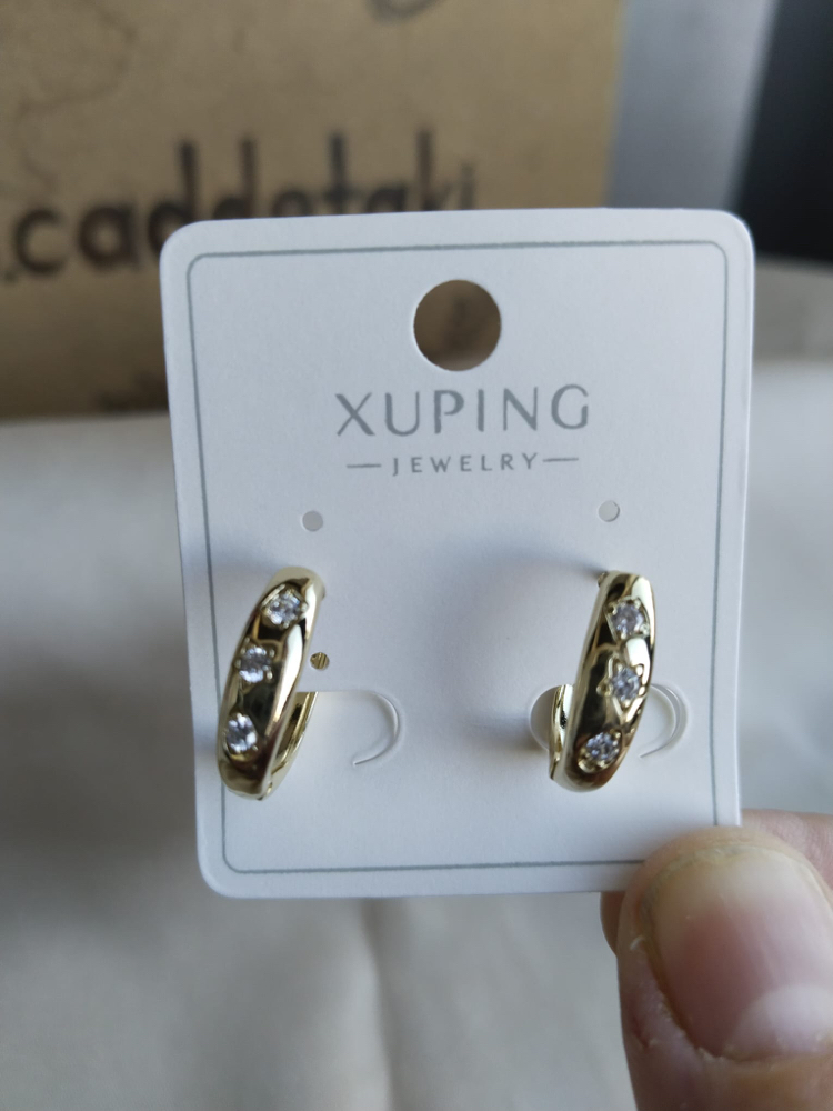 ÇELİK XP 14K TAŞLI OVAL HALKA MODEL KÜPE