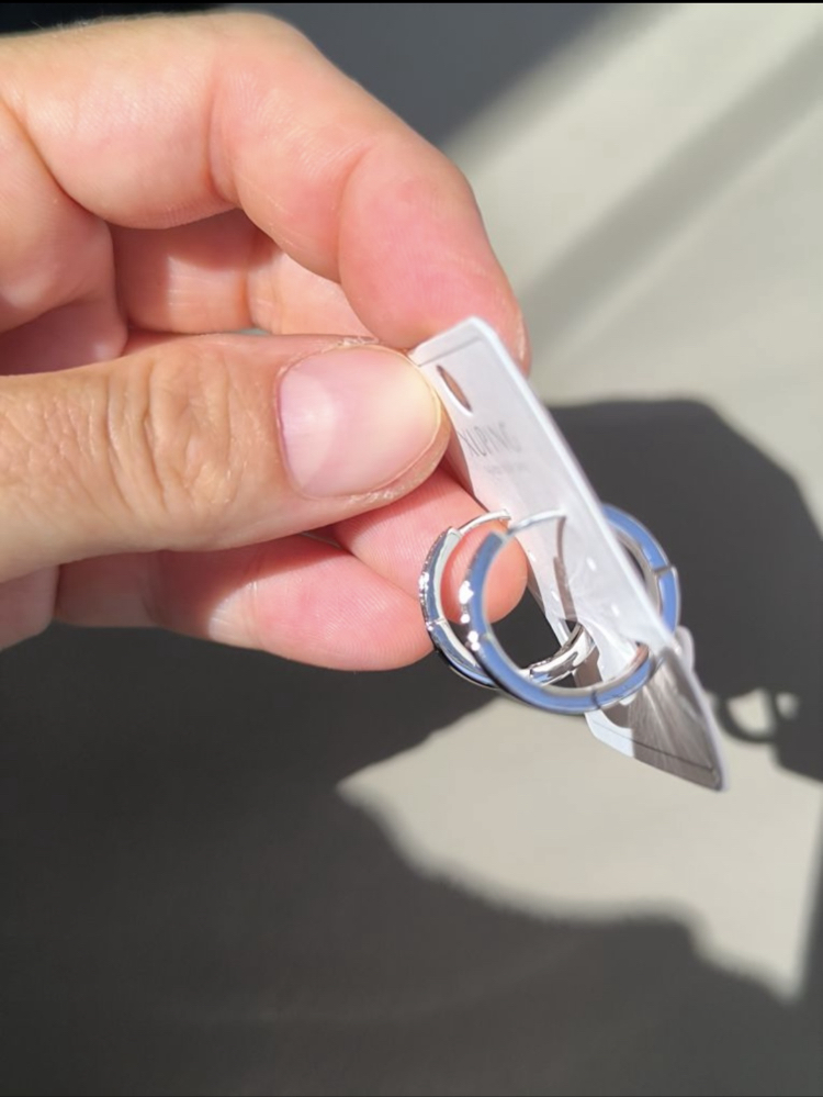 XUPİNG TAŞLI OVAL HALKA KÜPE