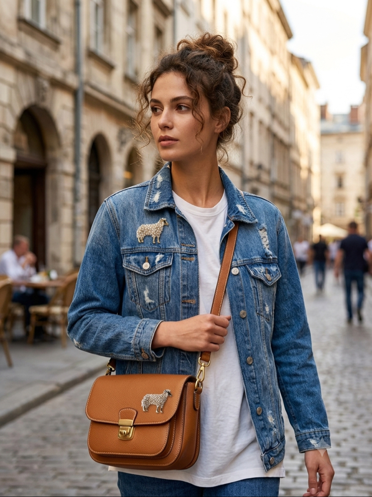 İNCİLİ KOYUN MODEL BROŞ