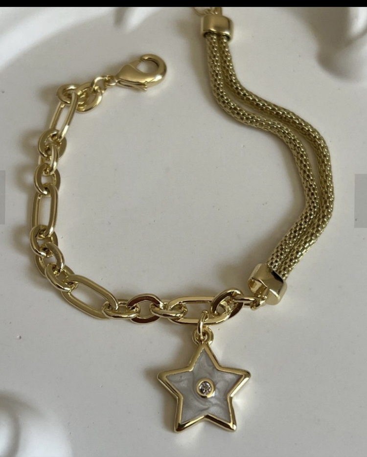 VİP SERİ 14K YILDIZLI BİLEKLİK