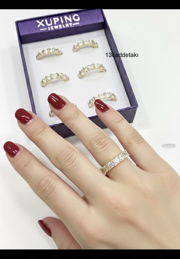 XUPİNG 14K 6 TAŞ YÜZÜK