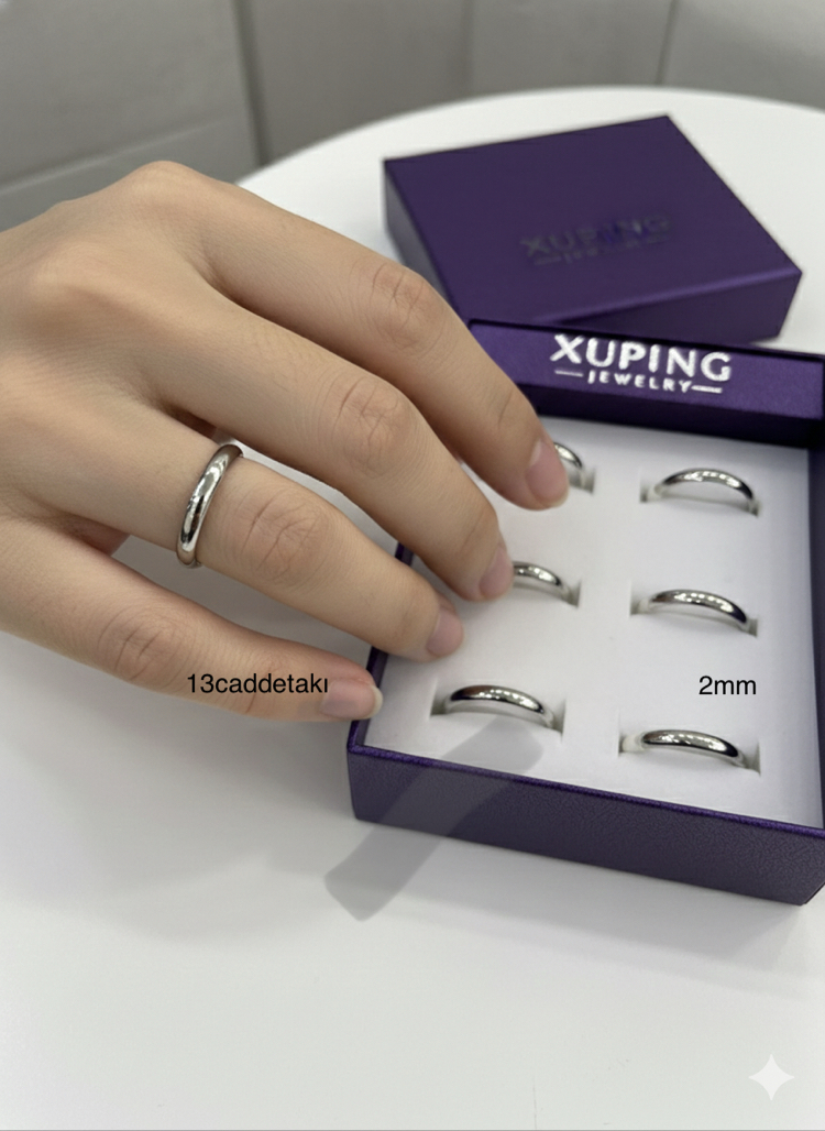 ÇELİK XUPİNG 2 mm ALYANS MODEL YÜZÜK