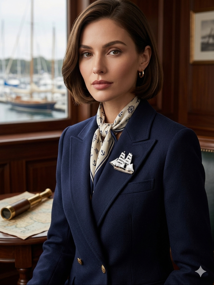 YELKENLİ GEMŞ MODEL BROŞ