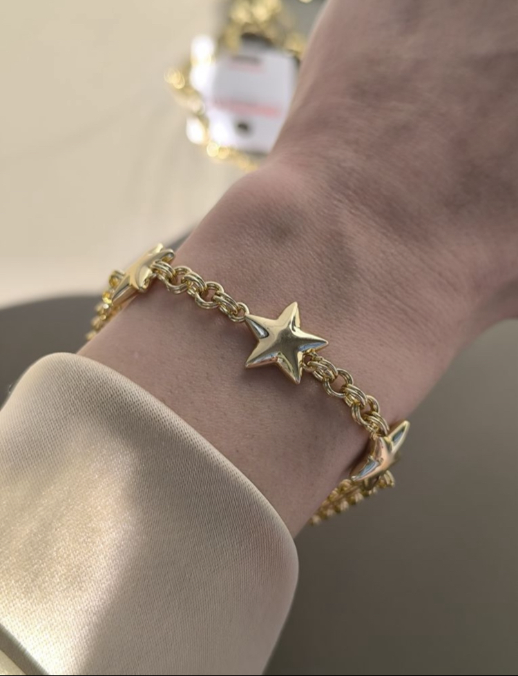 VİP 14K YILDIZ MODEL BİLEKLİK