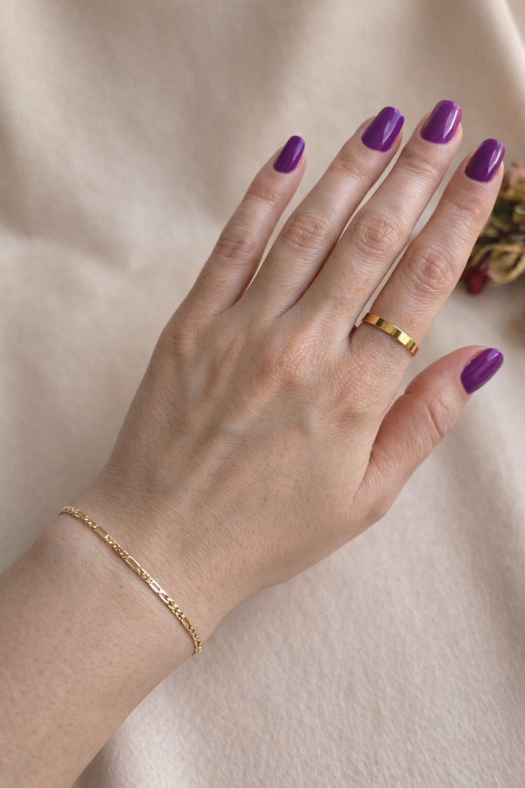 XUPİNG 14K İNCE FİGARO MODEL BİLEKLİK