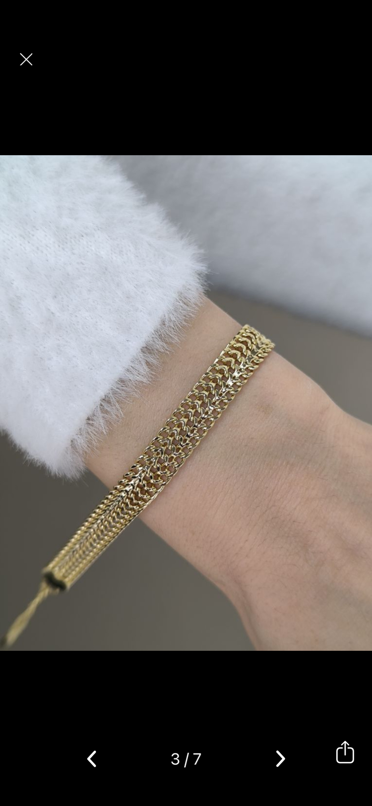 XUPİNG 14K KALIN BALIK SIRTI MODEL BİLEKLİK 