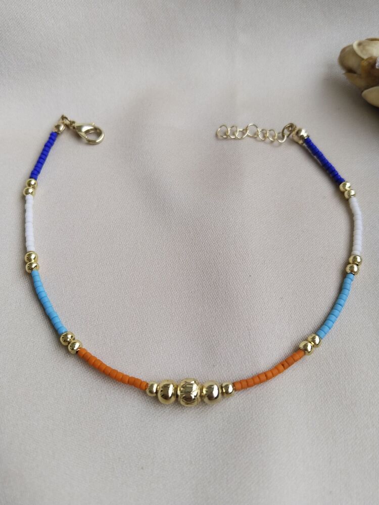 RENKLİ BONCUKLU DORİKALI MODEL HALHAL