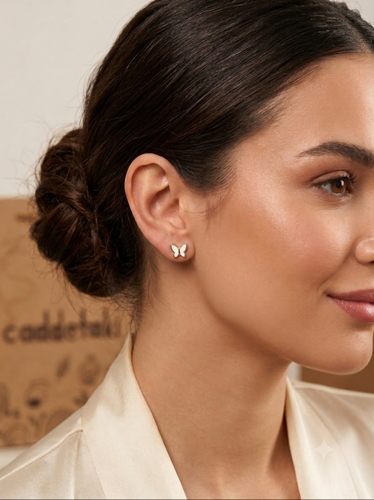 ÇELİK MİNİMAL KELEBEK MODEL KÜPE
