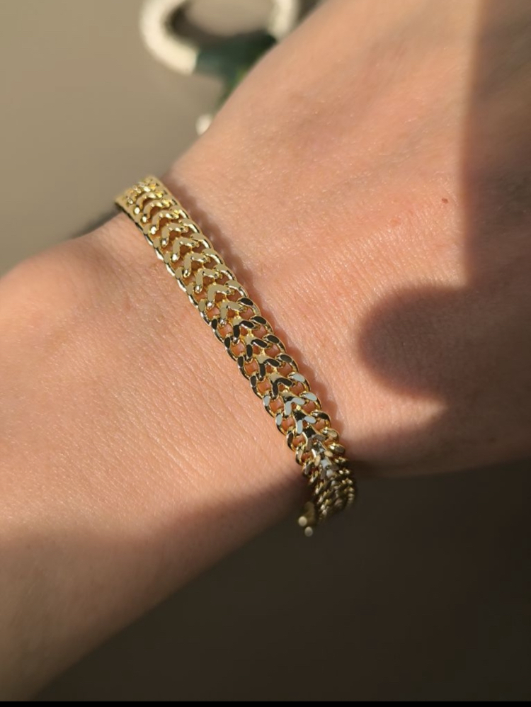 XUPİNG 14k KALIN EZME MODEL BİLEKLİK