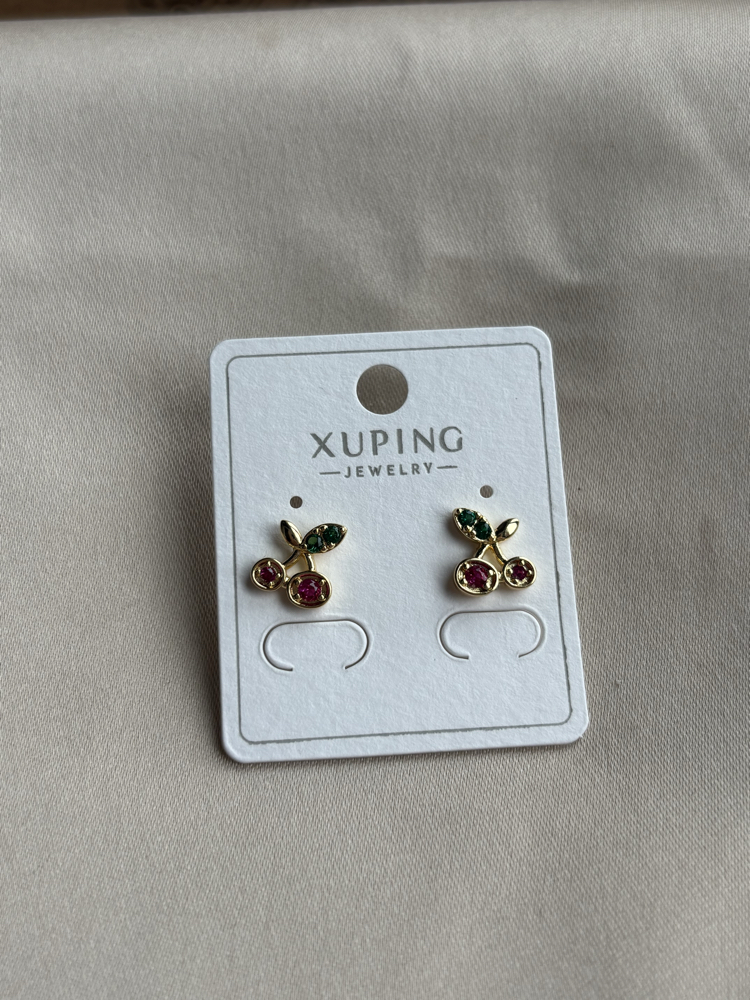XUPİNG 14K KİRAZ MODEL KÜPE