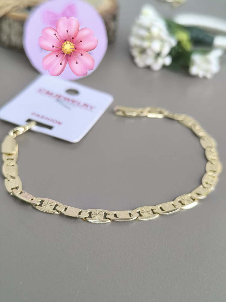 BİP 14K YALDIZLI ZİNCİR BİLEKLİK