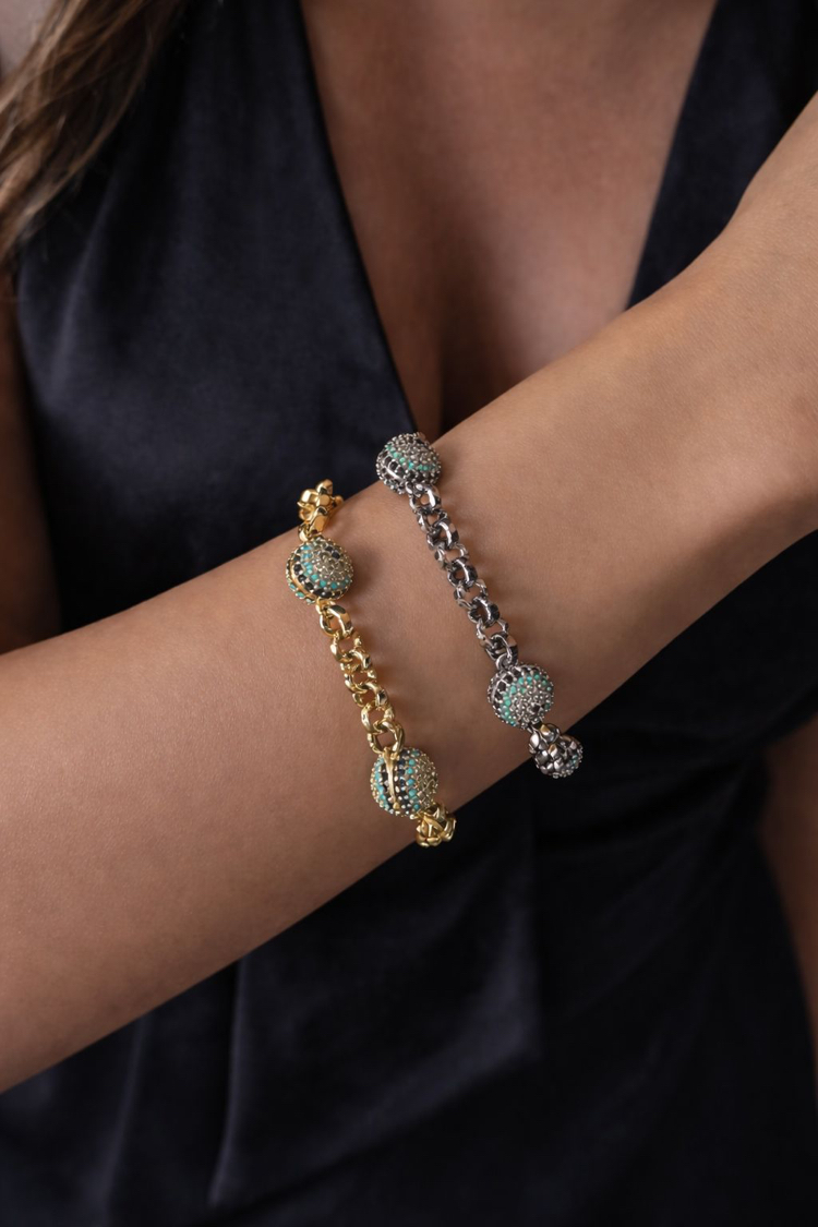 XUPİNG 14K NAZARLI MODEL BİLEKLİK