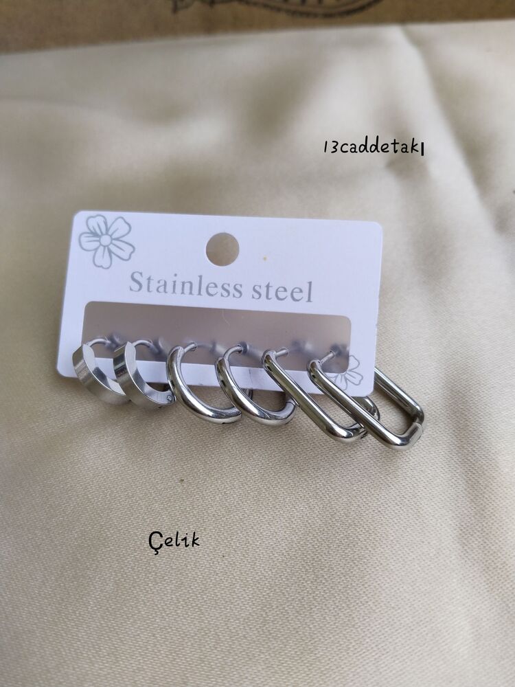 ÇELİK GÜNLÜK KÜPE MODELLERİ - ADET FİYATI