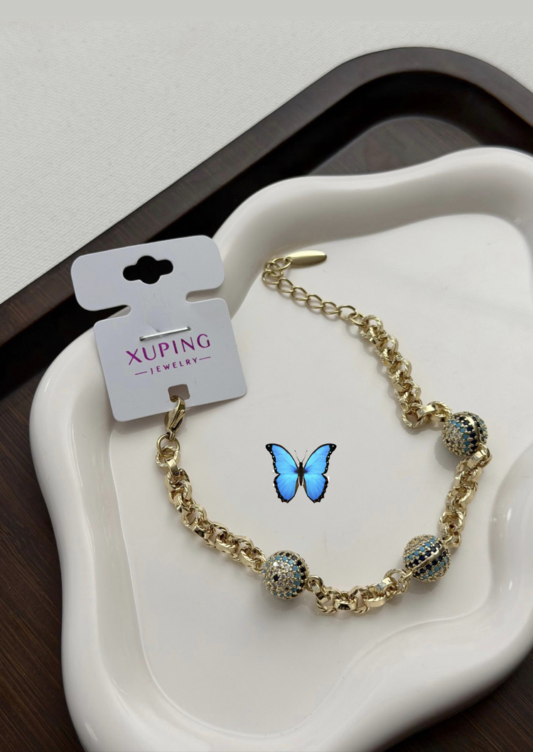 XUPİNG 14K NAZARLI MODEL BİLEKLİK