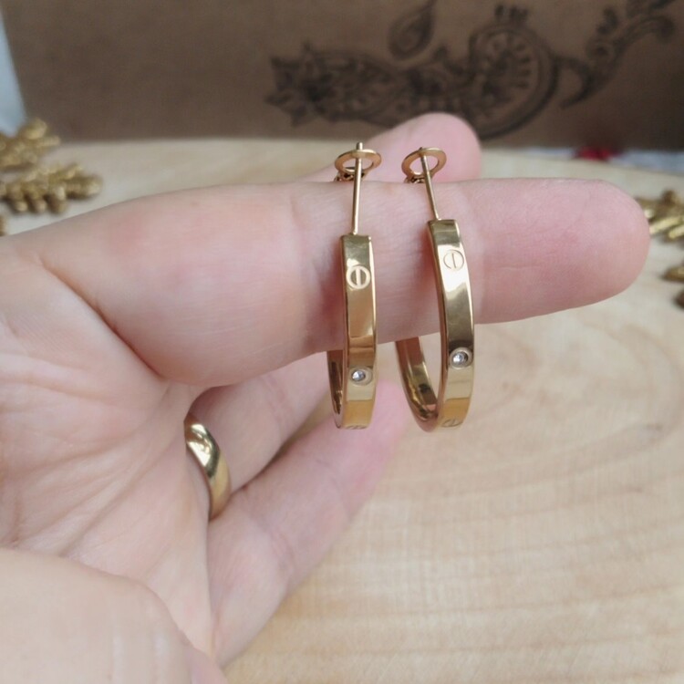 ÇELİK CRTR TAŞLI HALKA MODEL KÜPE