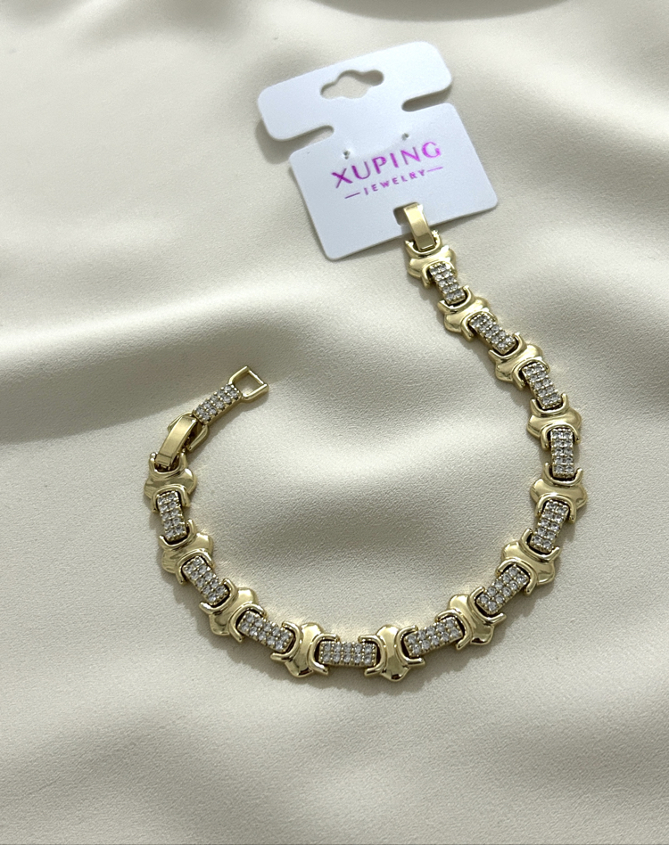 XUPİNG 14K TAŞLI HALAT MODEL BİLEKLİK