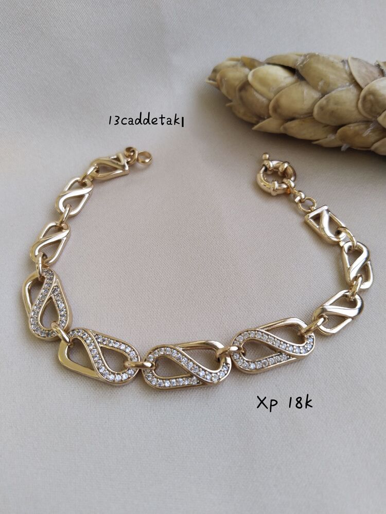 ÇELİK XP 18K SONSUZLUK MODEL BİLEKLİK 