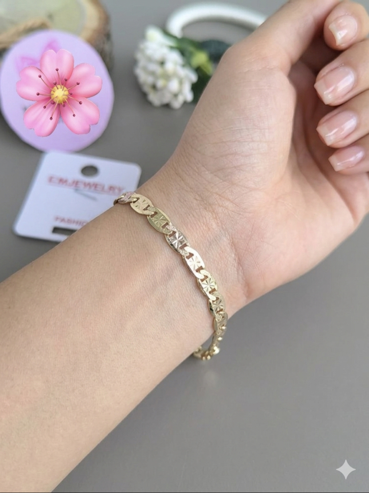 BİP 14K YALDIZLI ZİNCİR BİLEKLİK